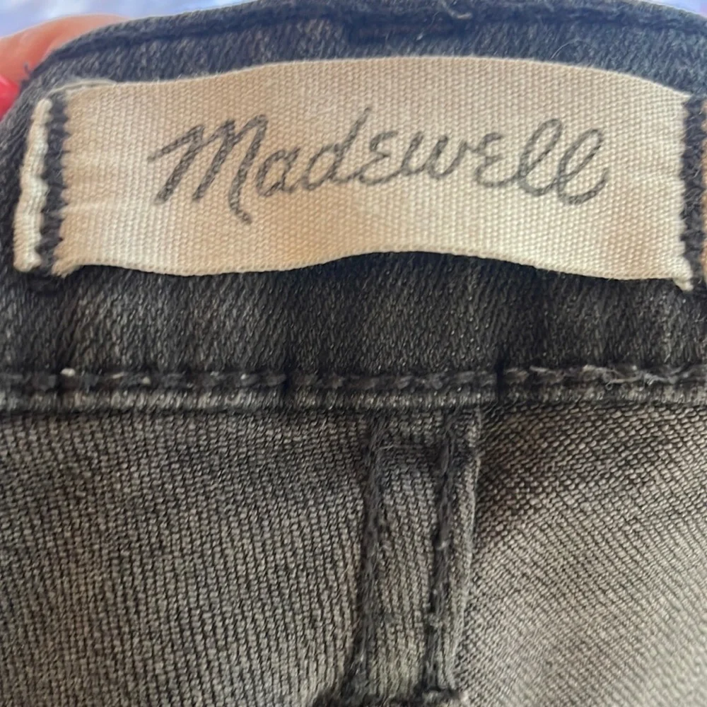 Madewell Size 26 Black/Charcoal Grey 10” High-Rise Skinny Jeans